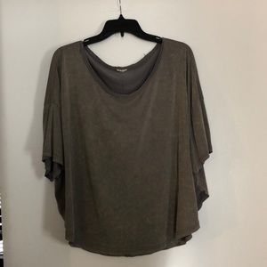 Gray summer flowing shirt